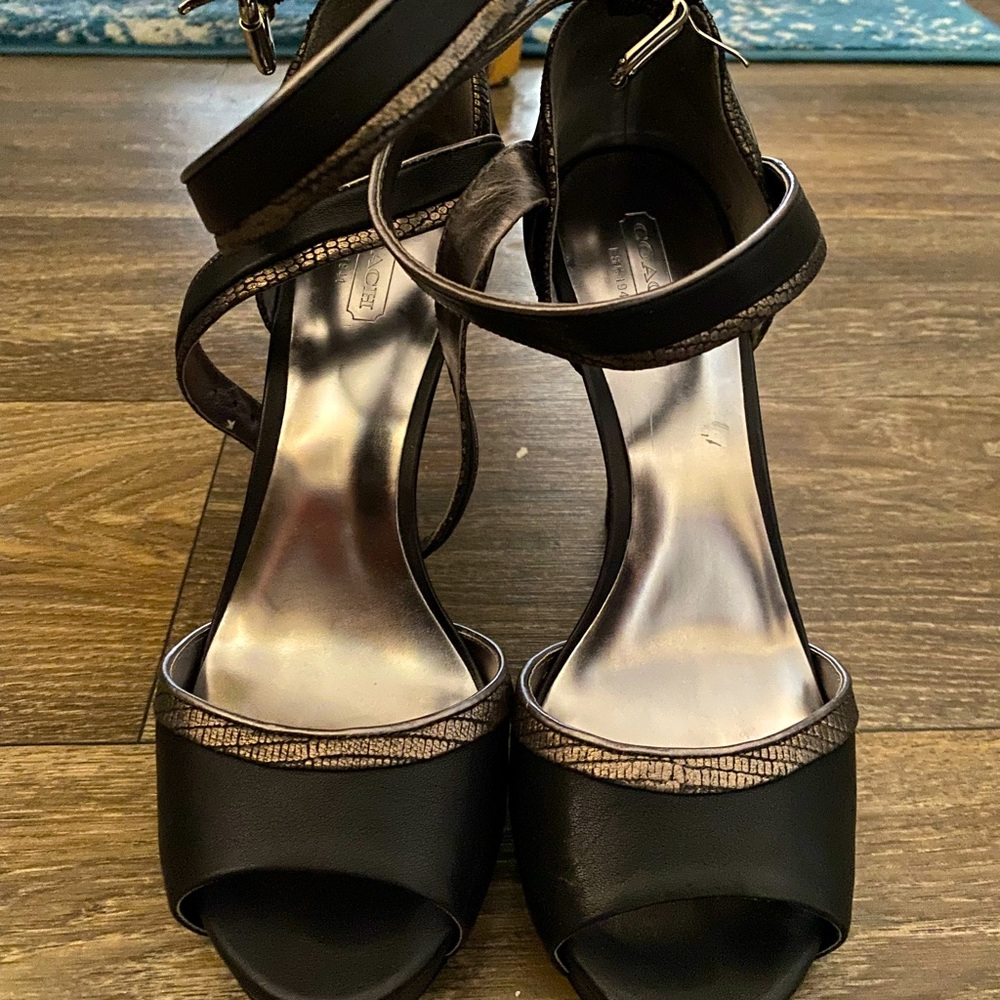 Coach “Andrea” heels!  Perfect for day or night looks, work and/or play!